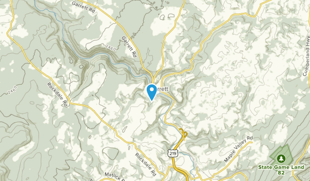 Garrett, Pennsylvanie Map