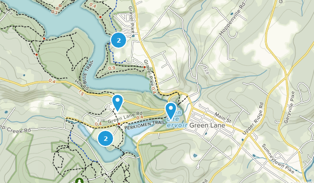 Green Lane, Pennsylvanie Map
