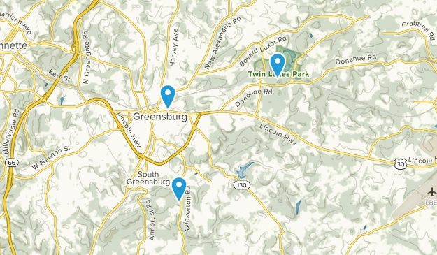 Greensburg, Pennsylvania Map