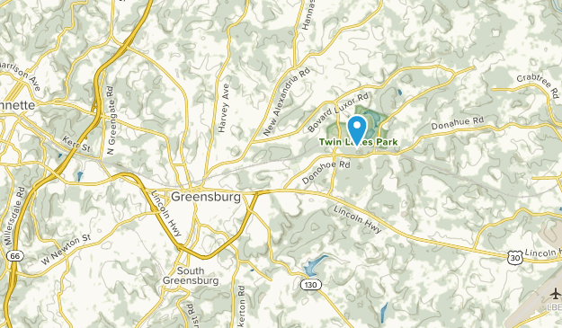 Greensburg, Pennsylvanie Map