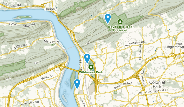 Harrisburg, Pennsylvania Map