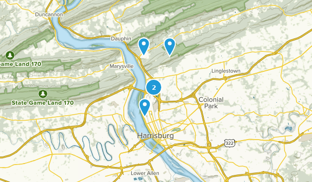 Harrisburg, Pennsylvania Map