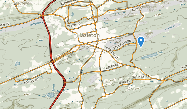 Hazleton, Pennsylvania Map
