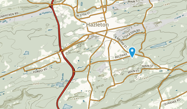 Hazleton, Pennsylvania Map