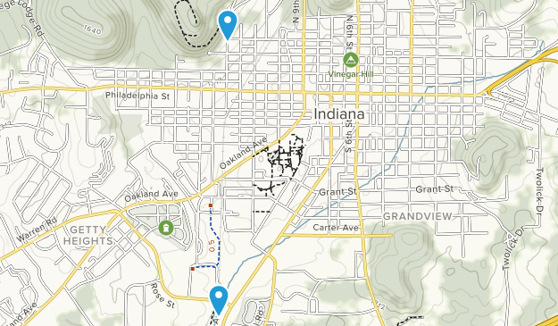 Indiana, Pennsylvania Map