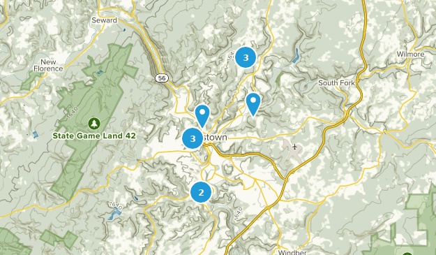 Johnstown, Pennsylvanie Map