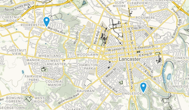 Lancaster, Pennsylvanie Map