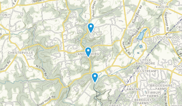 Landenberg, Pennsylvanie Map