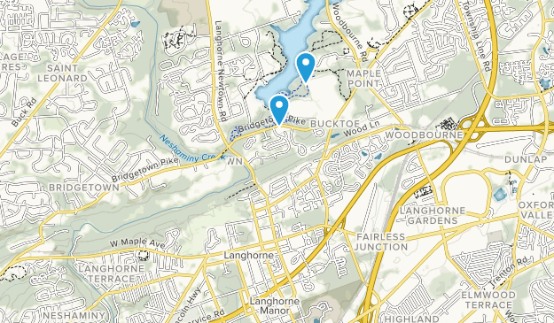 Langhorne, Pennsylvanie Map