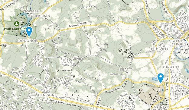 Latrobe, Pennsylvania Map