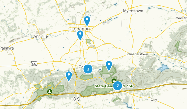 Lebanon, Pennsylvania Map