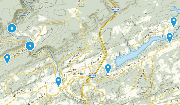 Lehighton, Pennsylvanie Map