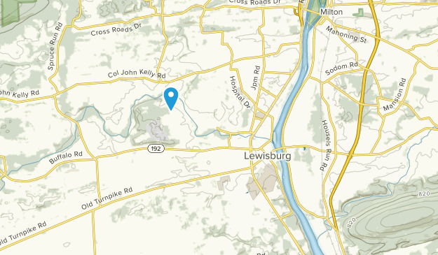 Lewisburg, Pennsylvania Map