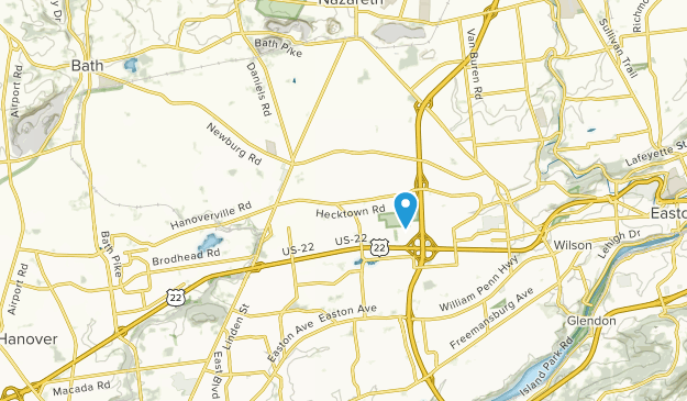Lower Nazareth Township, Pennsylvania Map