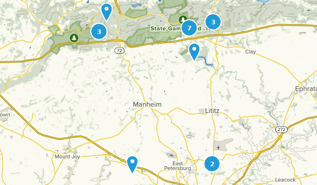 Manheim, Pennsylvanie Map