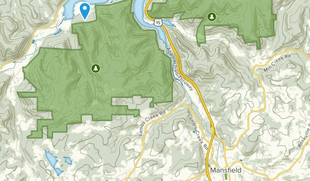 Mansfield, Pennsylvanie Map