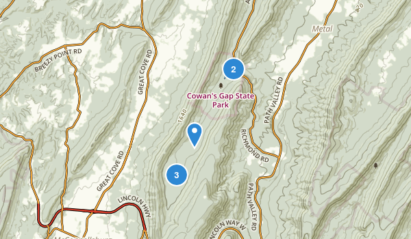 Mcconnellsburg, Pennsylvania Map