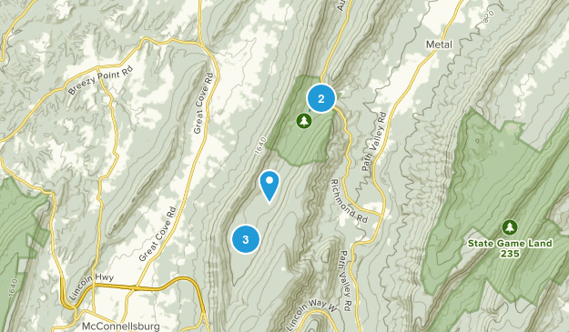 Mcconnellsburg, Pennsylvania Map
