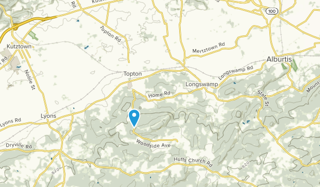 Mertztown, Pennsylvania Map