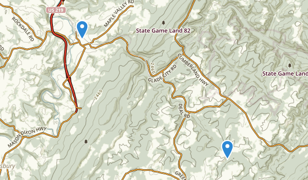 Meyersdale, Pennsylvania Map