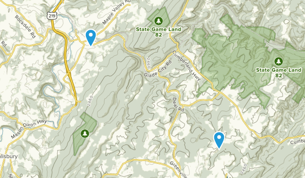 Meyersdale, Pennsylvanie Map