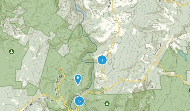 Mill Run, Pennsylvanie Map