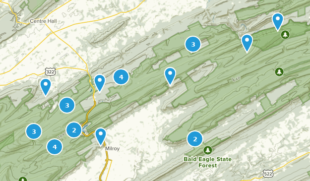 Milroy, Pennsylvanie Map