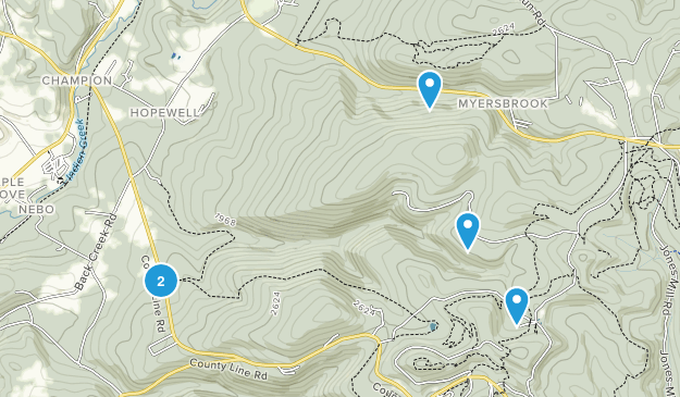 Myersbrook, Pennsylvania Map