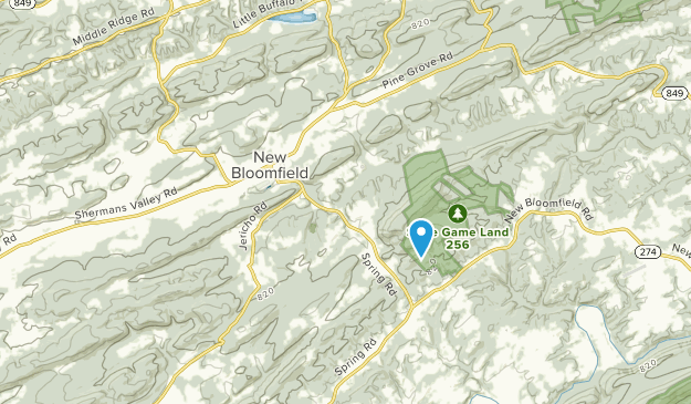 New Bloomfield, Pennsylvania Map