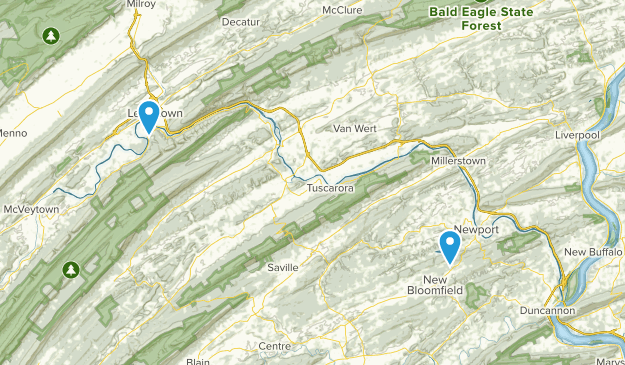 Newport, Pennsylvania Map