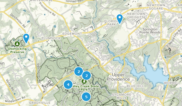 Newtown Square, Pennsylvanie Map