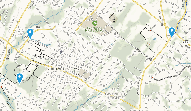 North Wales, Pennsylvania Map