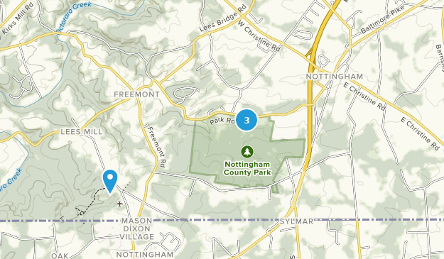 Nottingham, Pennsylvanie Map