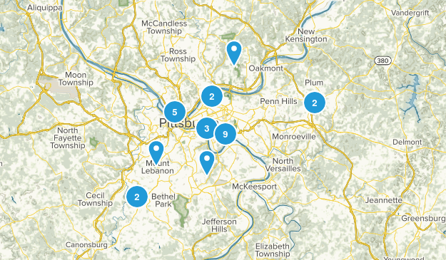 Pittsburgh, Pennsylvania Map