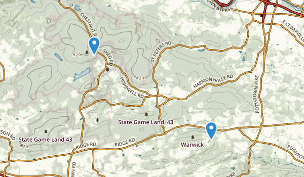 Pottstown, Pennsylvania Map