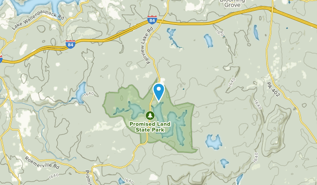 Promised Land, Pennsylvania Map