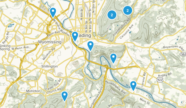 Reading, Pennsylvania Map