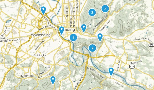Reading, Pennsylvania Map