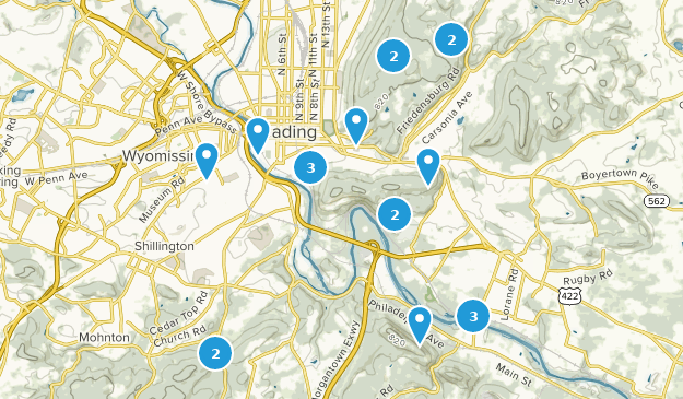 Reading, Pennsylvania Map