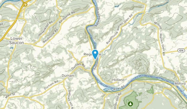 Riegelsville, Pennsylvania Map