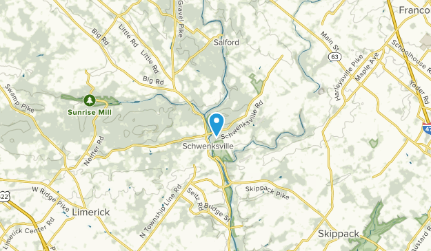 Schwenksville, Pennsylvania Map