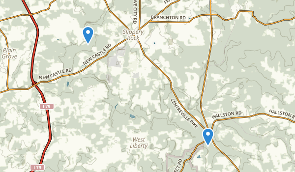 Slippery Rock, Pennsylvania Map