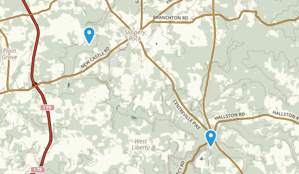 Slippery Rock, Pennsylvania Map