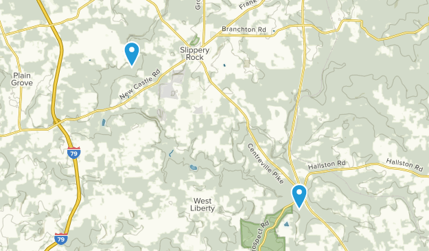 Slippery Rock, Pennsylvania Map