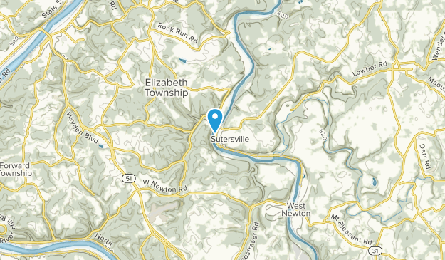 Sutersville, Pennsylvania Map