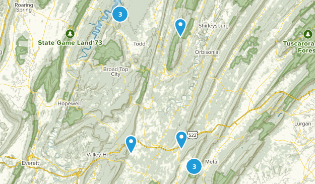 Todd, Pennsylvanie Map