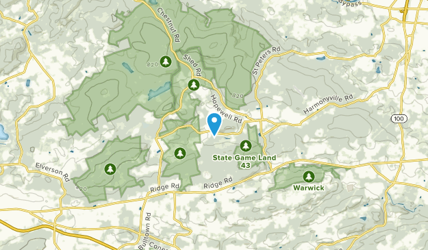 Warwick, Pennsylvania Map