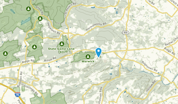 Warwick Township, Pennsylvania Map