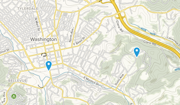 Washington, Pennsylvania Map