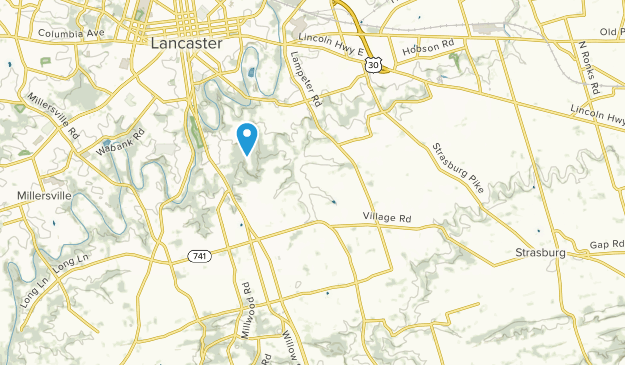 West Lampeter, Pennsylvania Map